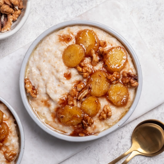 Caramelised Banana Vanilla Almond Oatmeal