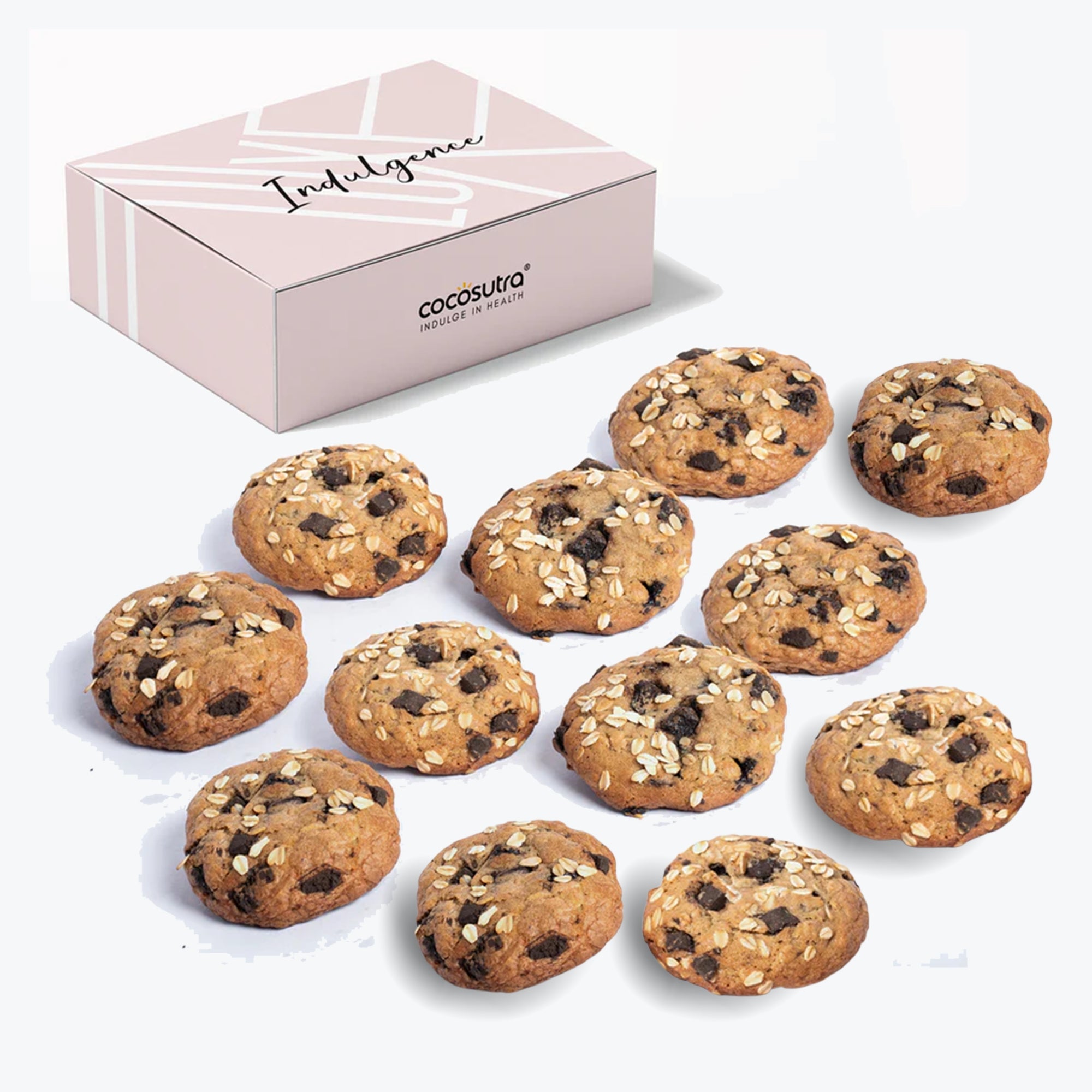 Whole Wheat Banana Oatmeal Chocolate Chunk Cookies | 40g each
