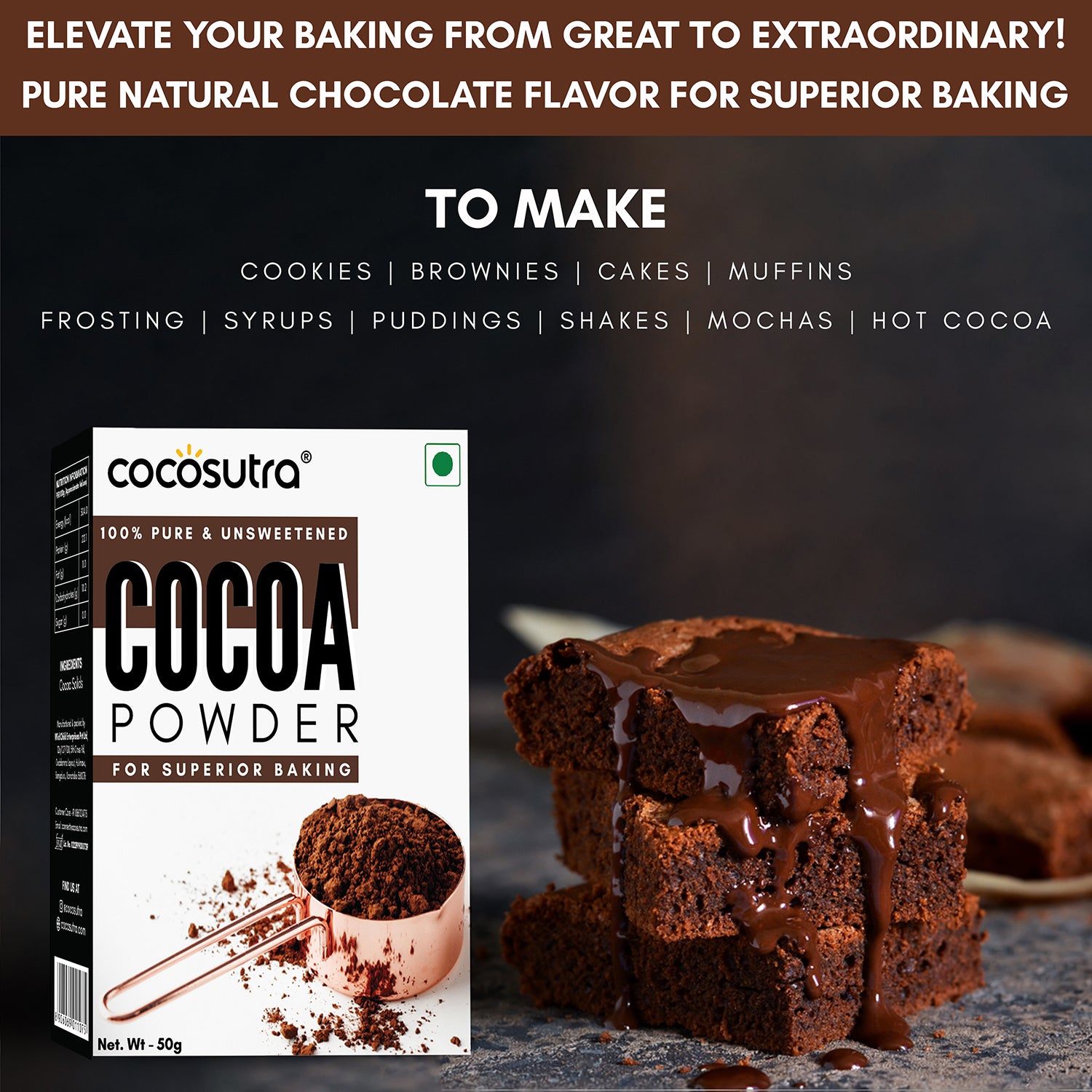 Cocosuta - Cocoa Powder - Elevate Your Baking