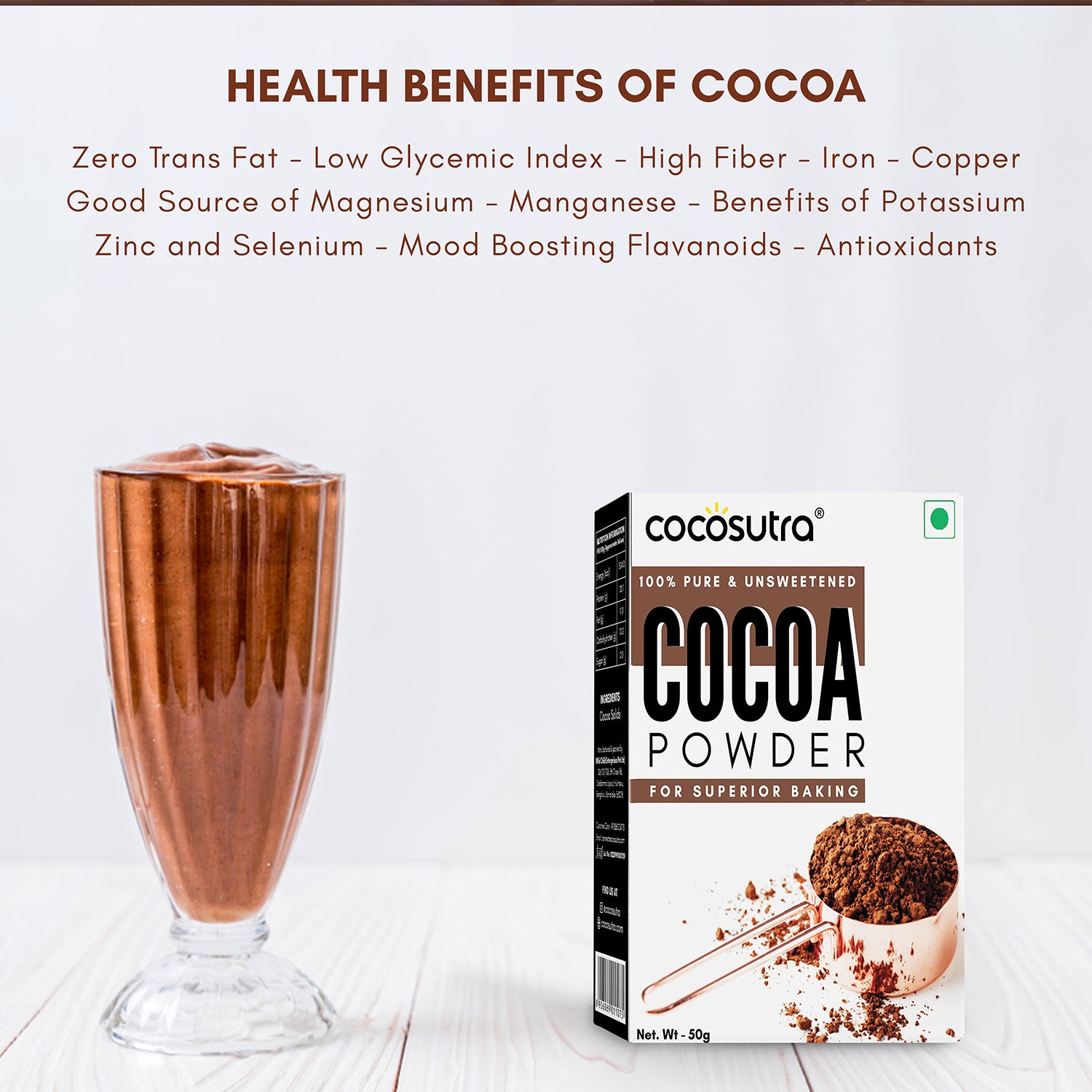 Cocoa Powder, 100g | Pack of 2 | 50g each