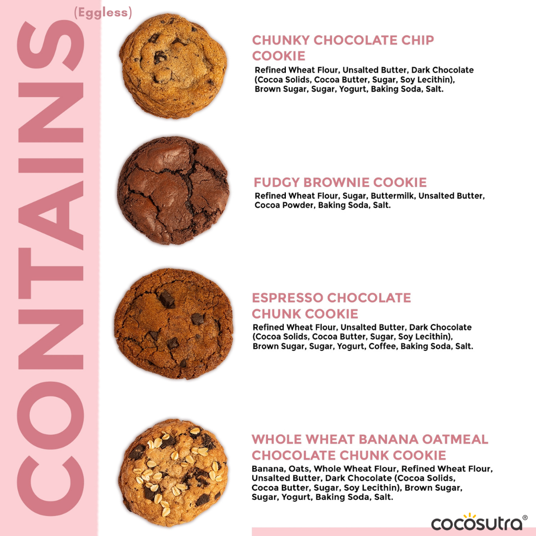 Assorted Large Cookies | Box of 8 | 8*40g each | 320g