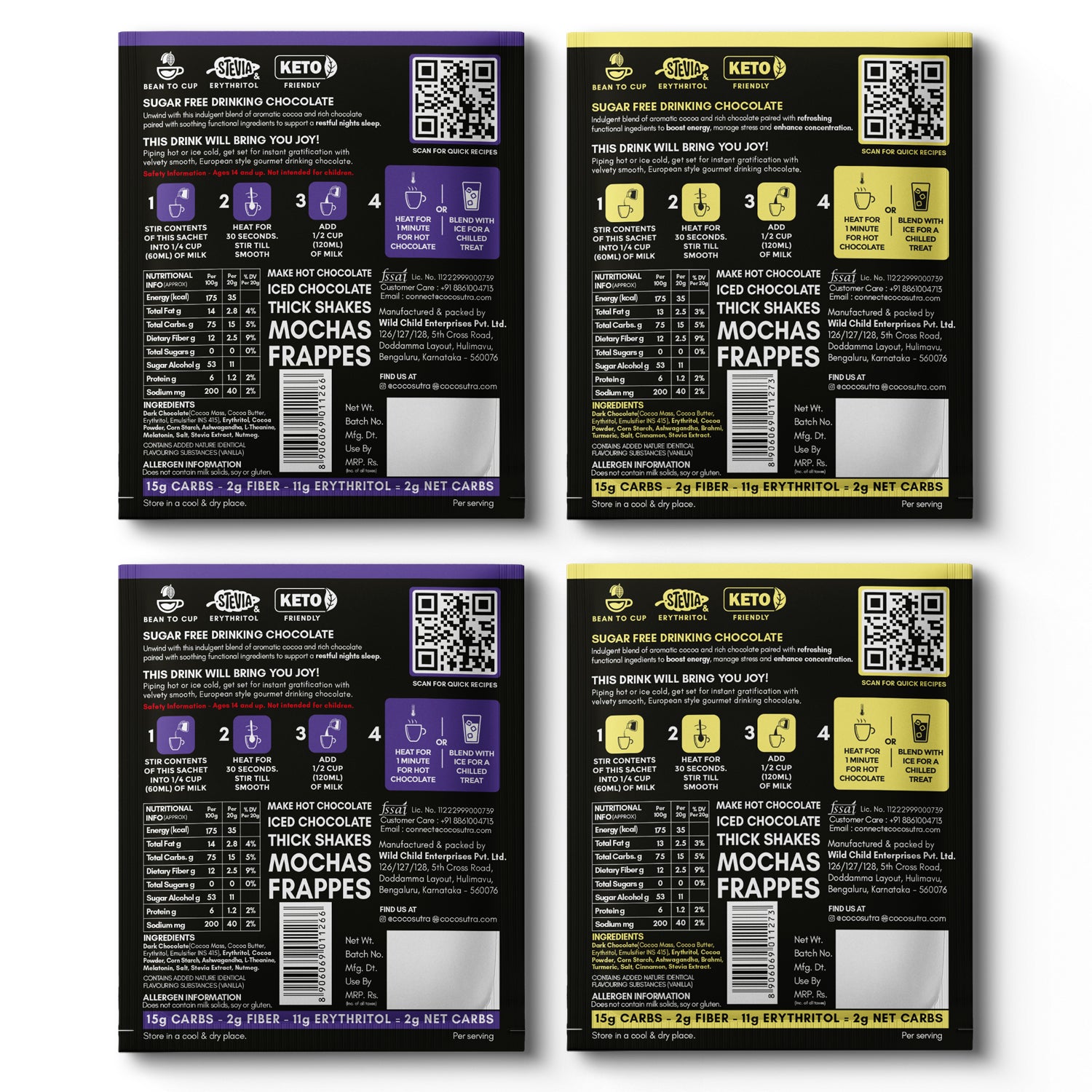 SLEEP *Night* + ACTIVE *Day* Combo | Sugar Free Drinking Chocolate