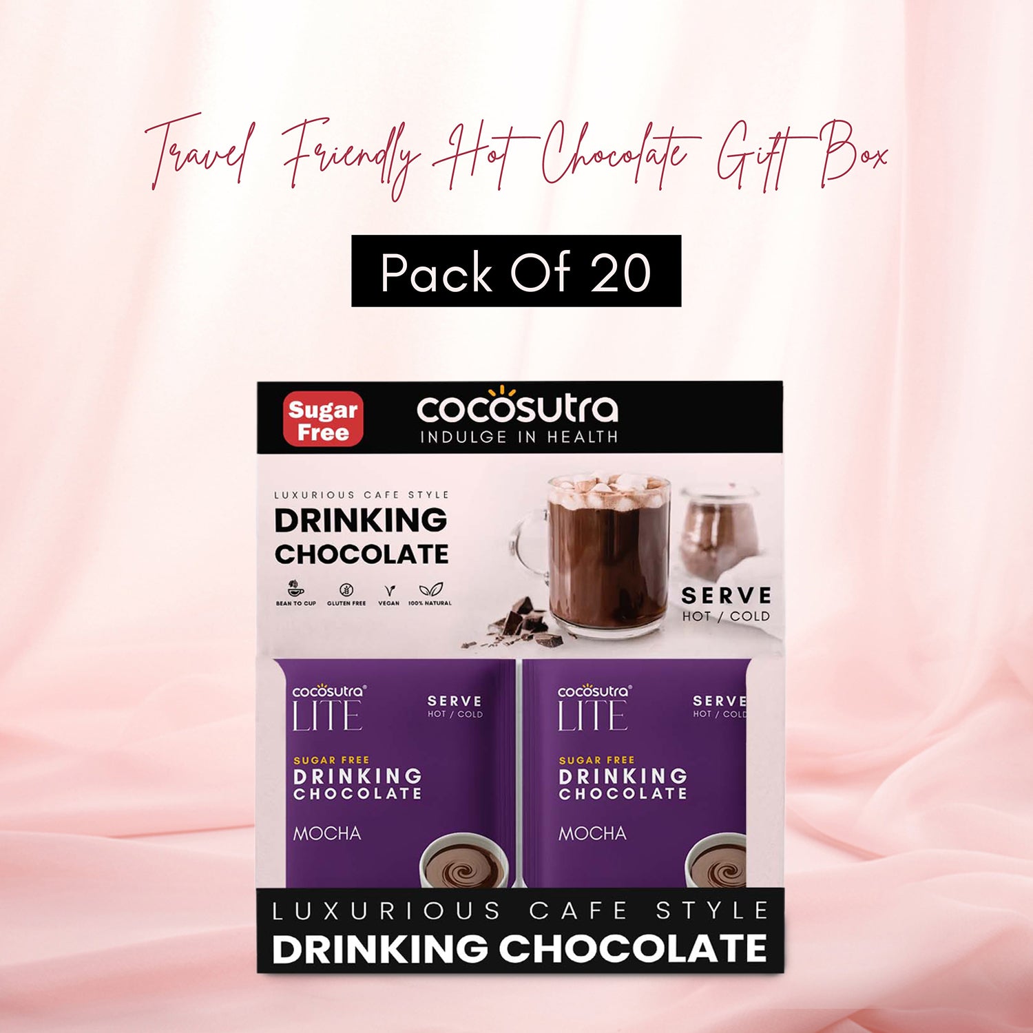 Sugar Free Drinking Chocolate Mix - Mocha | 20 Single Serves