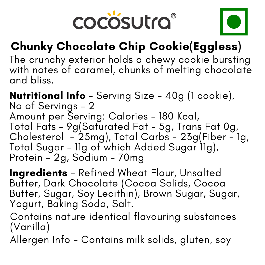 Chunky Chocolate Chip Cookies | 40g each