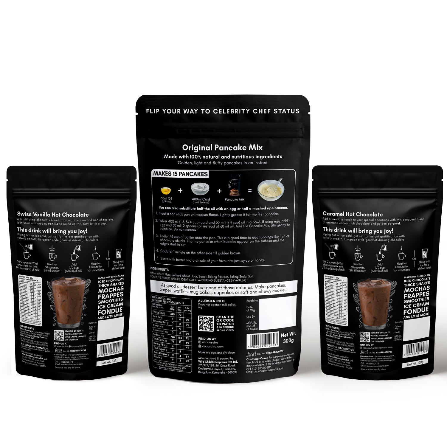 Breakfast & Snack Bundle - Pancake & Hot Chocolate Mix Combo