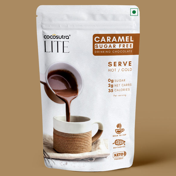 Sugar Free Drinking Chocolate Mix - Caramel | 200 g