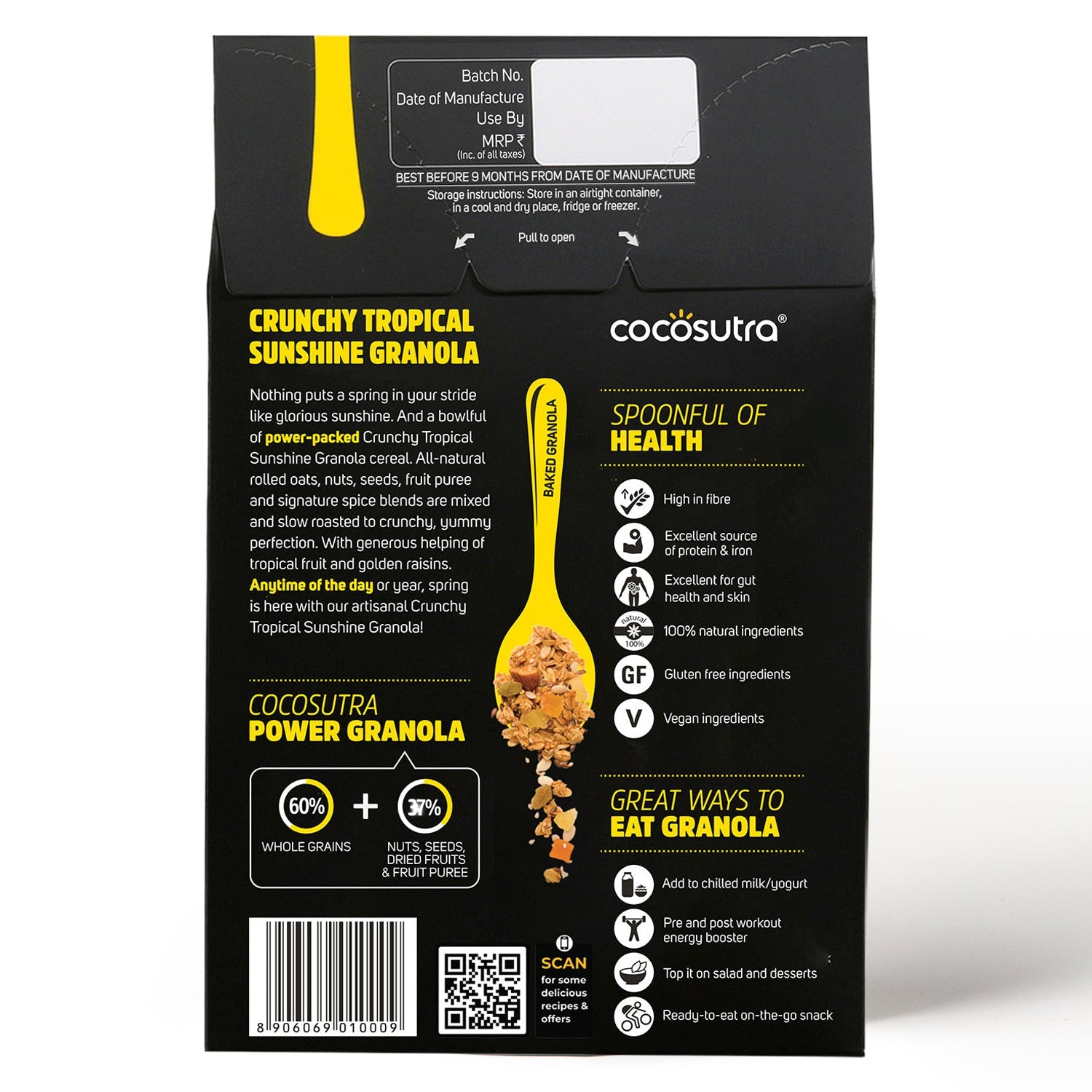Crunchy Tropical Sunshine Breakfast Granola | Box of 2 | 300 g each