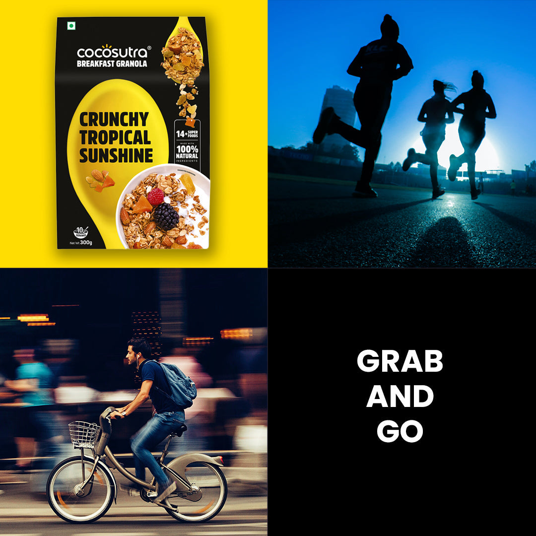 Crunchy Tropical Sunshine Breakfast Granola | Box of 2 | 300 g each