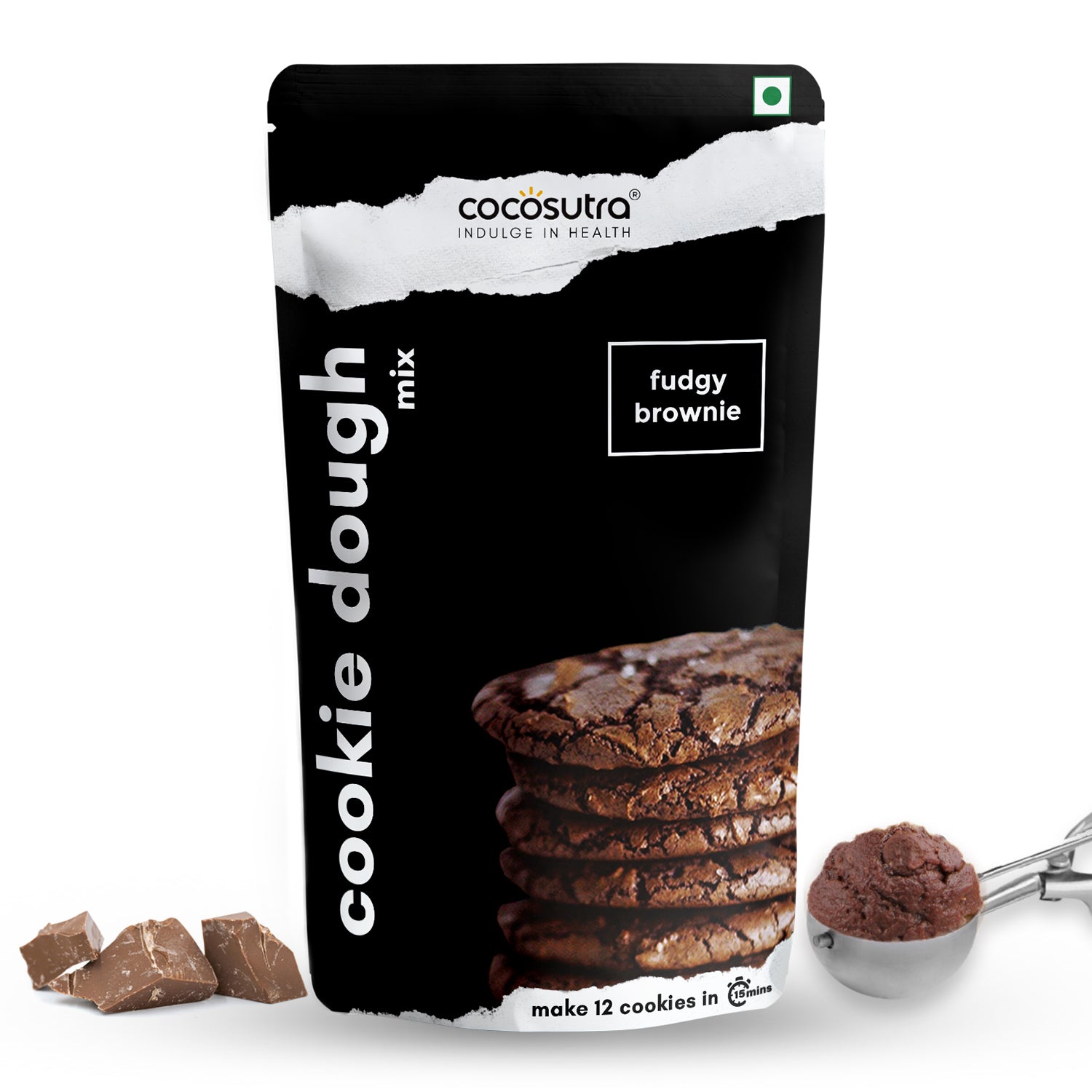 Cookie Dough Mix Combo Pack | Chunky Chocolate Chip & Fudgy Brownie | 220g Each