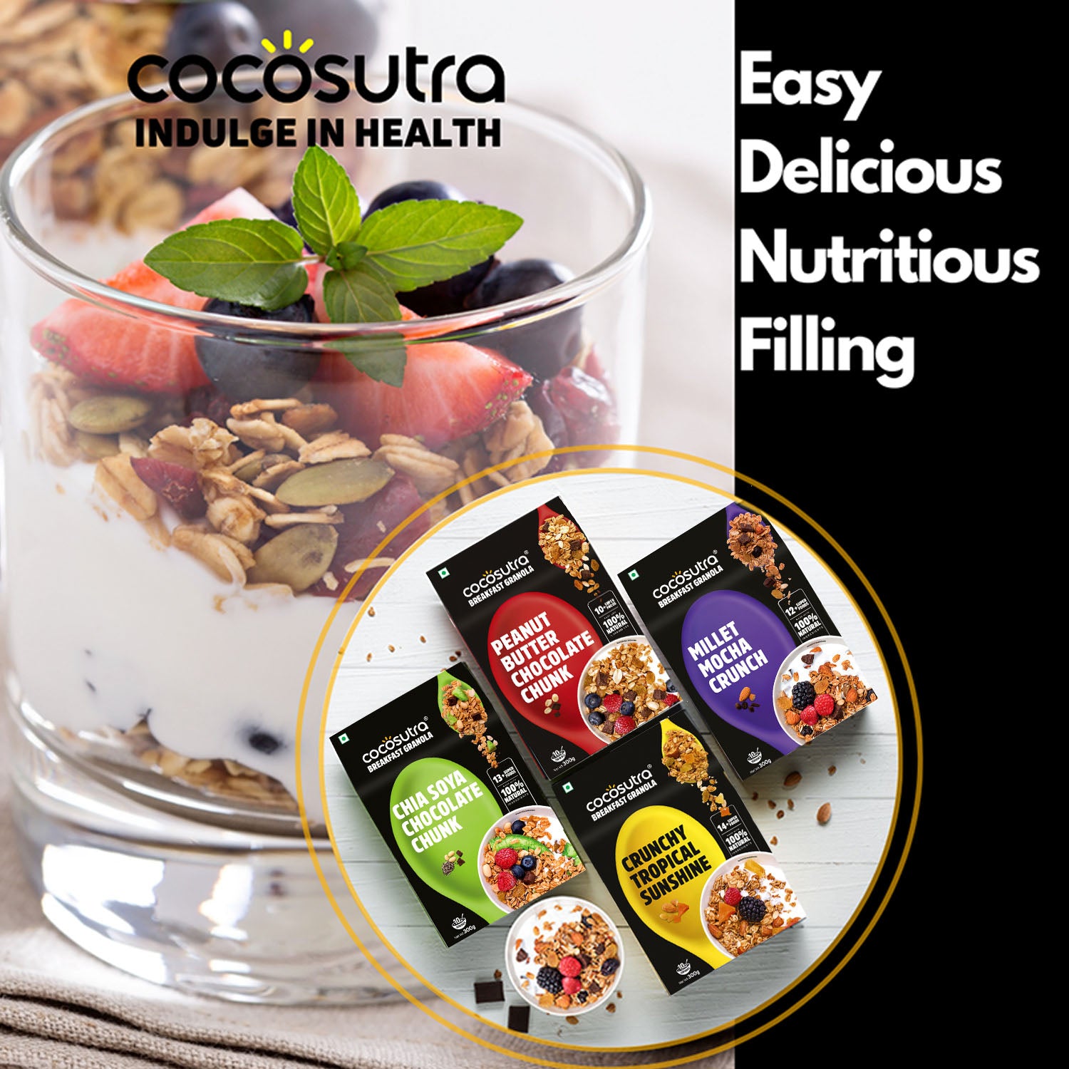 Millet Mocha Crunch Breakfast Granola