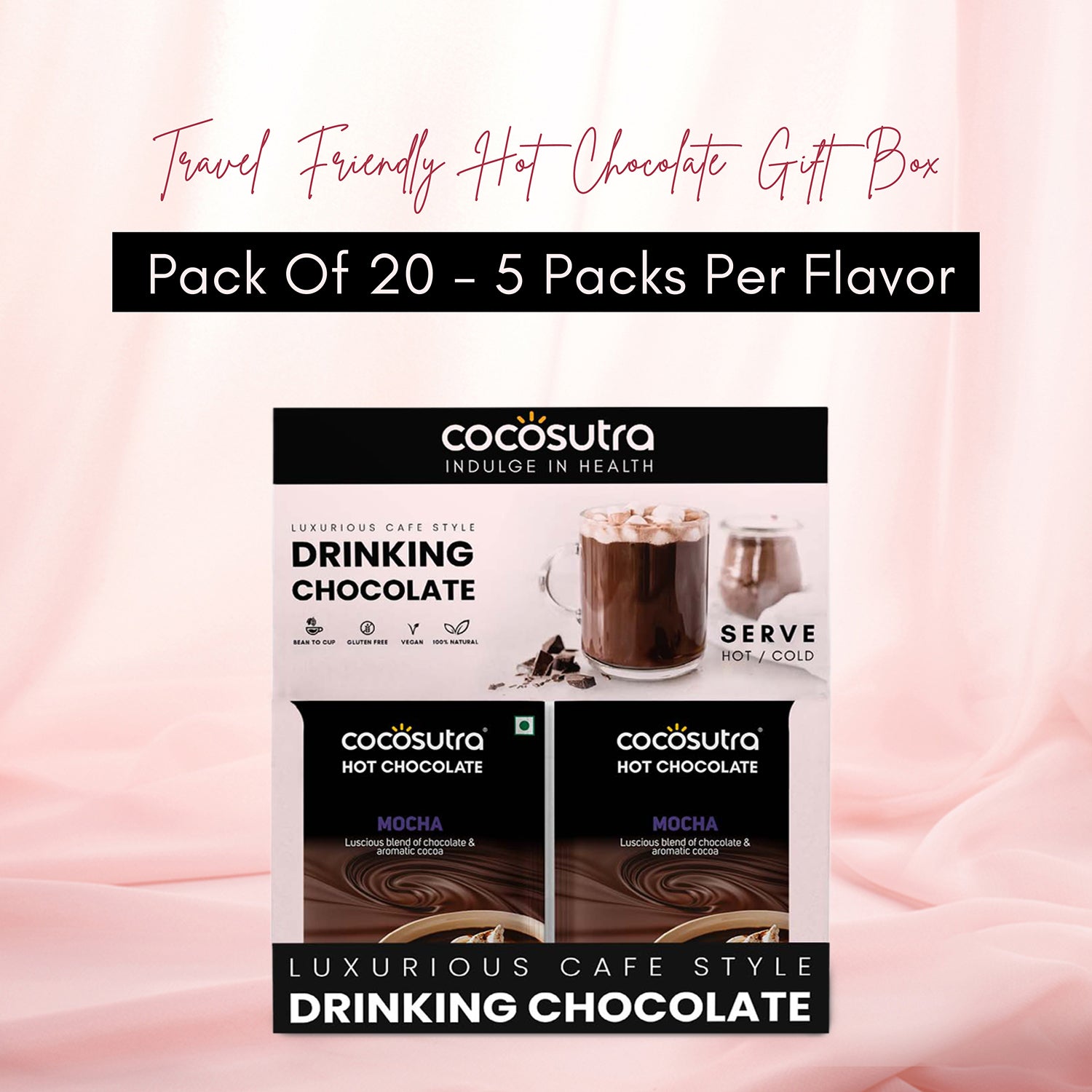 Drinking Chocolate Mix - Mocha | 20 Single Serves