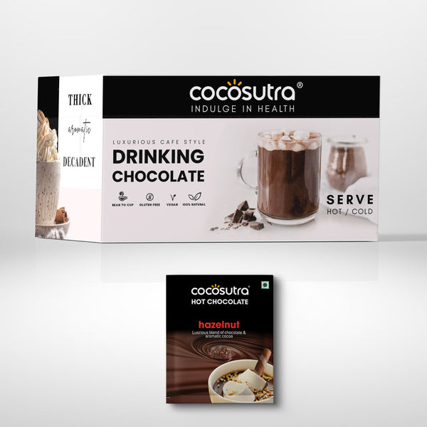 Signature Drinking Chocolate Mix - Hazelnut | 20 Single Serves
