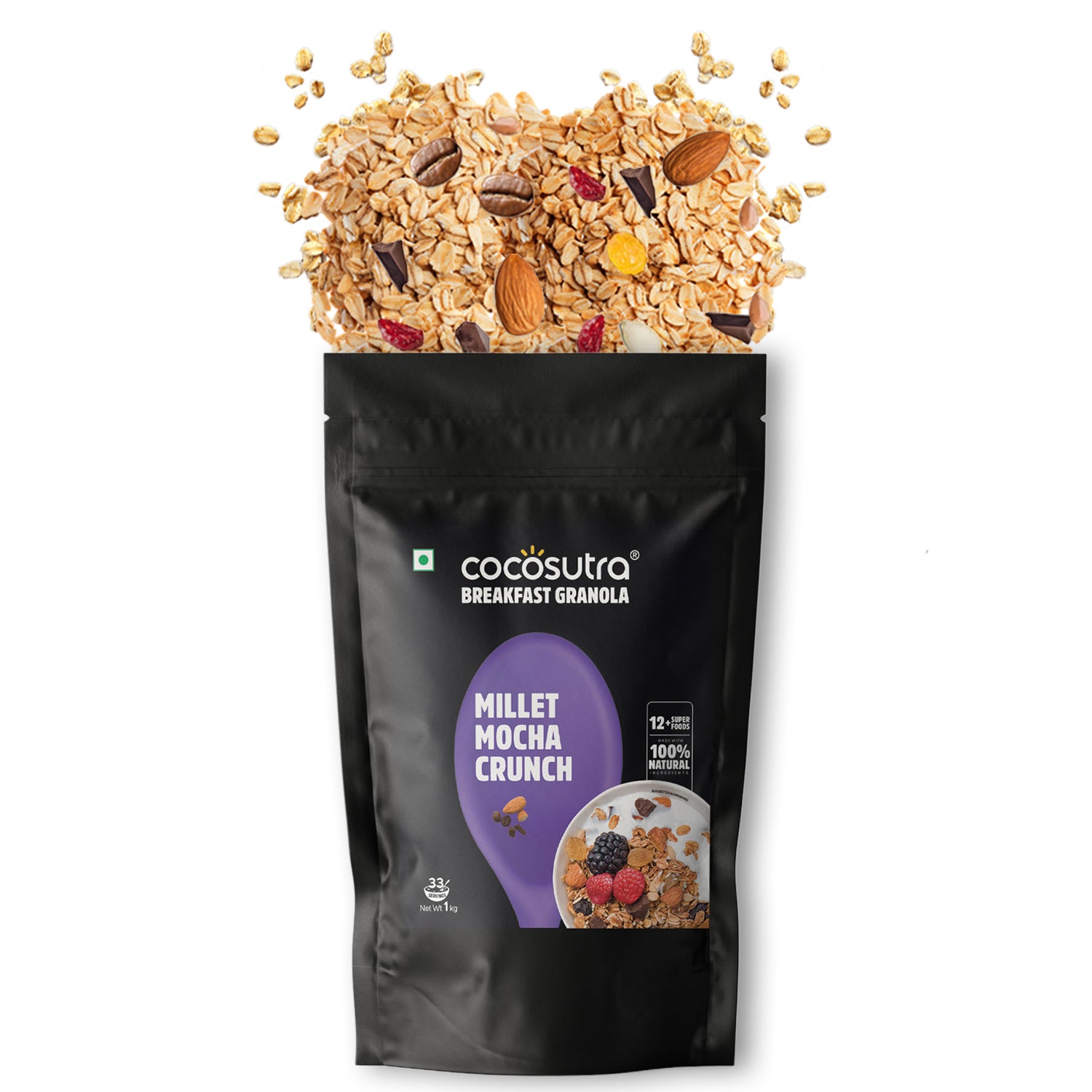 Millet Mocha Crunch Breakfast Granola | 1 Kg