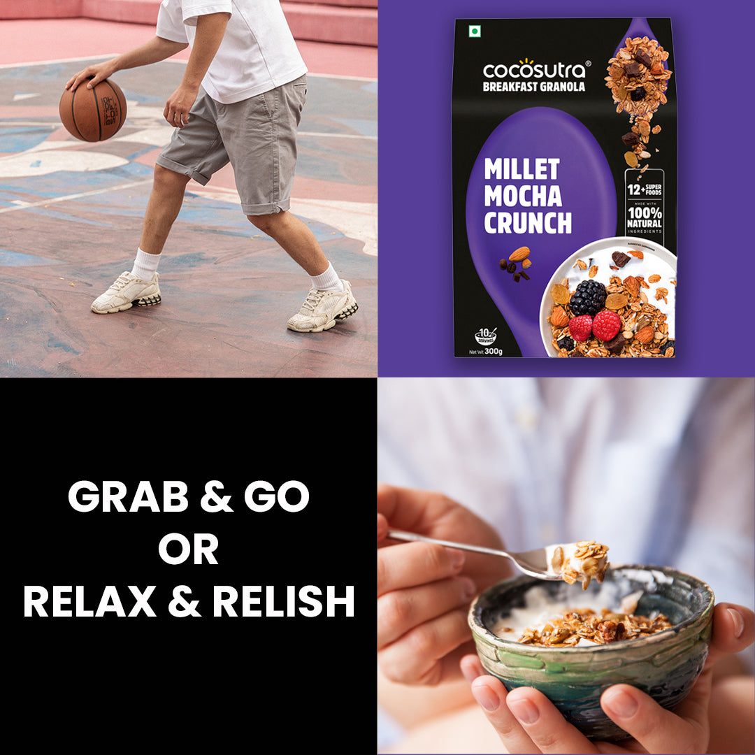 Millet Mocha Crunch Breakfast Granola | 300 g