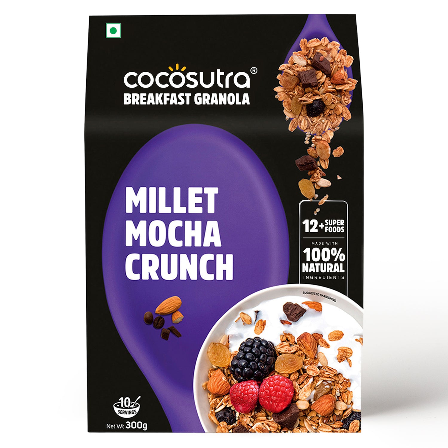 Millet Mocha Crunch Breakfast Granola | 300 g