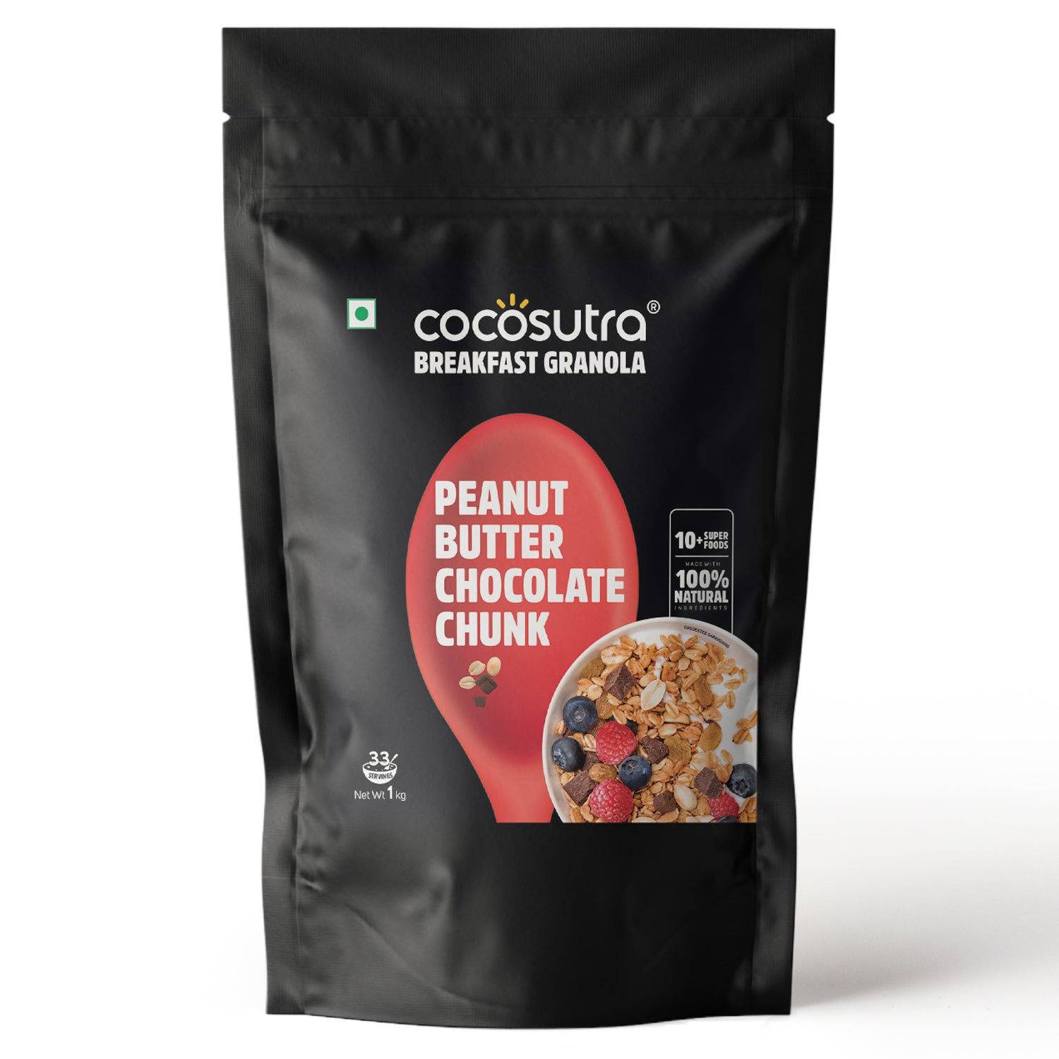 Peanut Butter Chocolate Chunk Breakfast Granola | 1 Kg