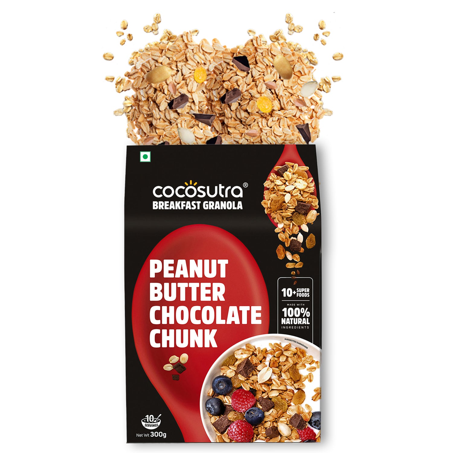 Peanut Butter Chocolate Chunk Breakfast Granola | 300 g