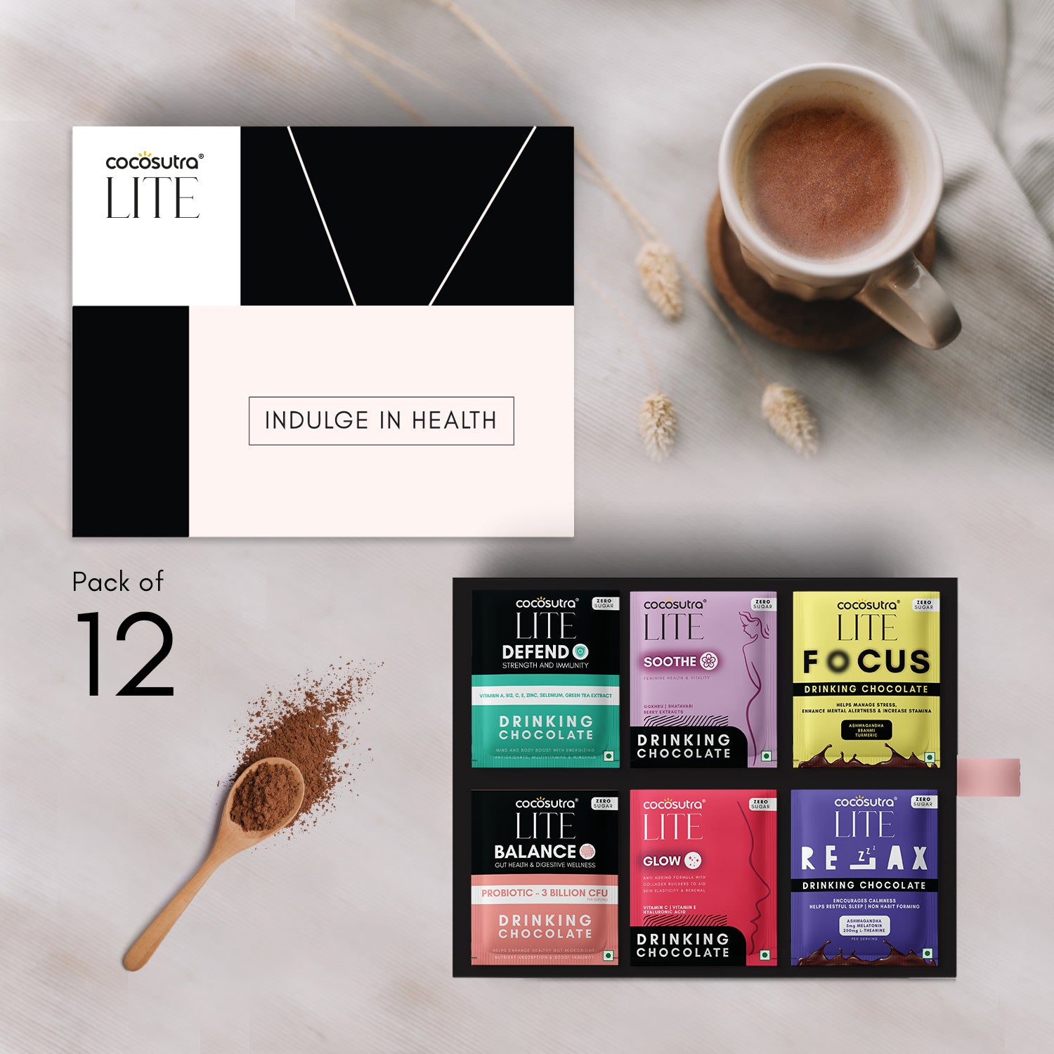 Cocosutra - Sugar Free Functional Drinking Chocolate Single Serves Hamper