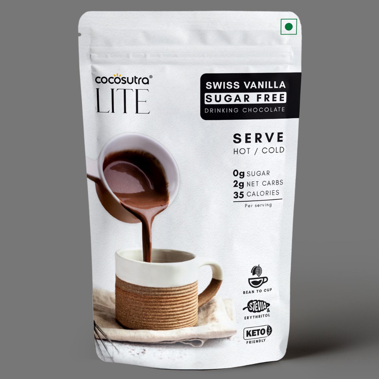 Cocosutra Swiss Vanilla Sugar Free Drinking Chocolate