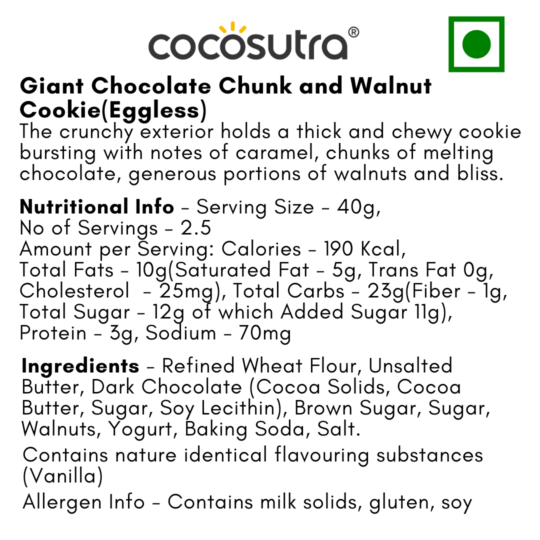 GIANT Gourmet Cookies – 100g each