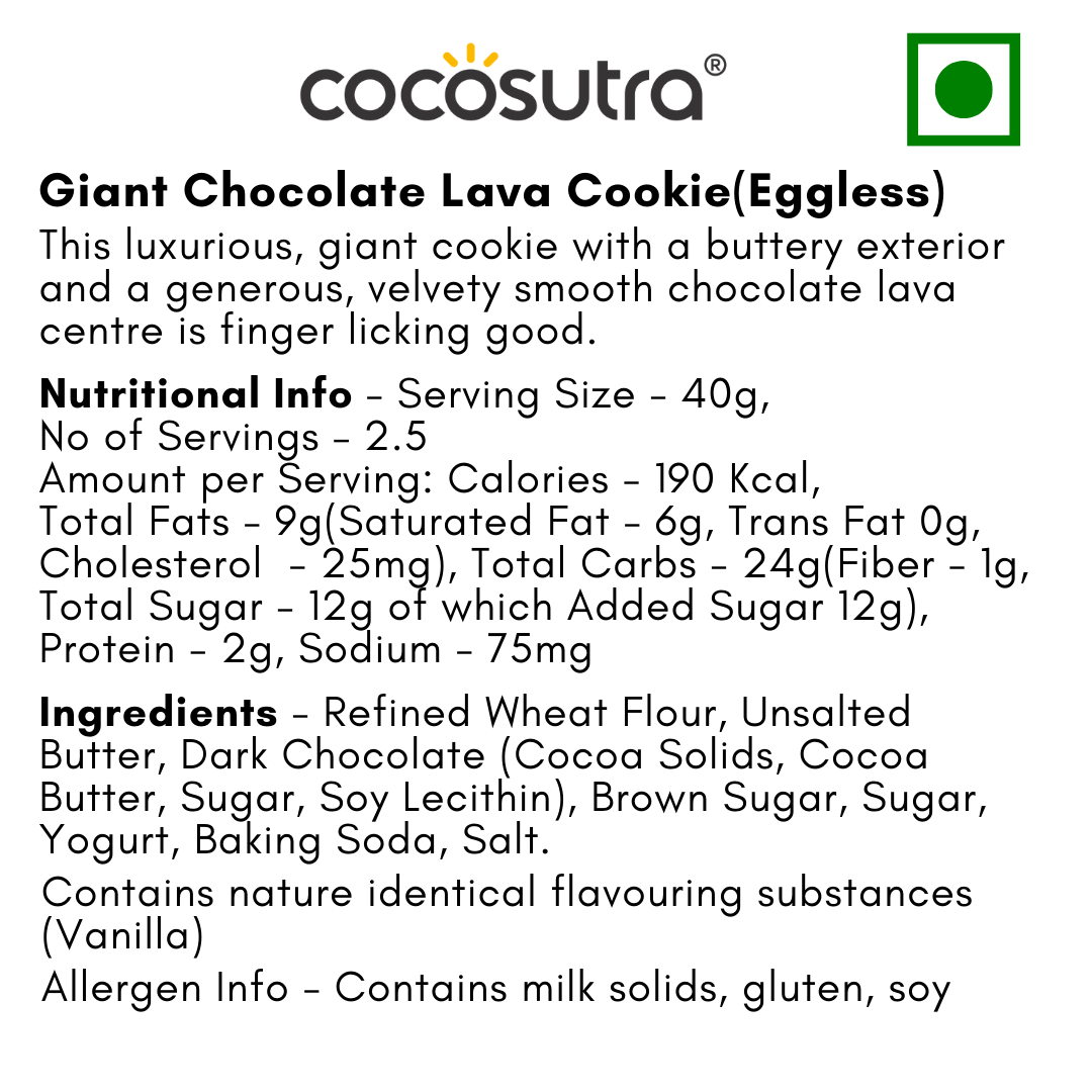 GIANT Gourmet Cookies – 100g each