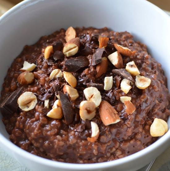 Recipe - Mocha Cranberry Oatmeal Bowl