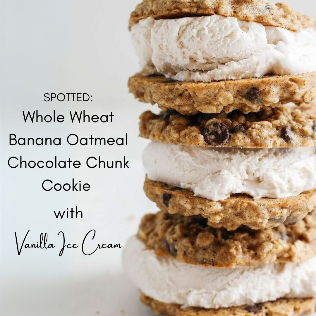 Whole Wheat Banana Oatmeal Chocolate Chunk Cookies | 40g each