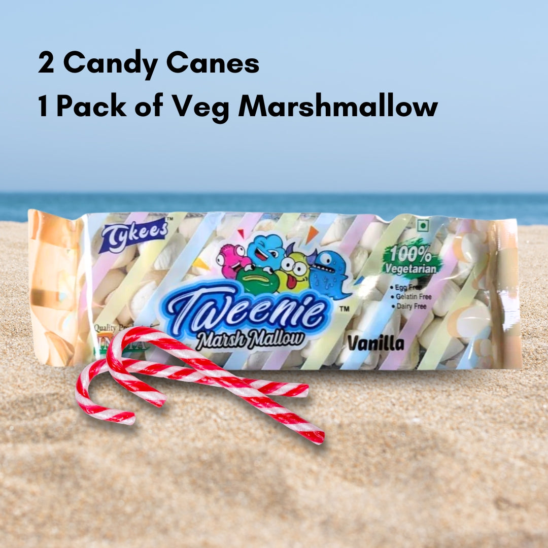 ALL in ONE | Drinking Chocolate Set | Box of 20 drinking chocolate with Marshmallow & Candy Cane, 600g