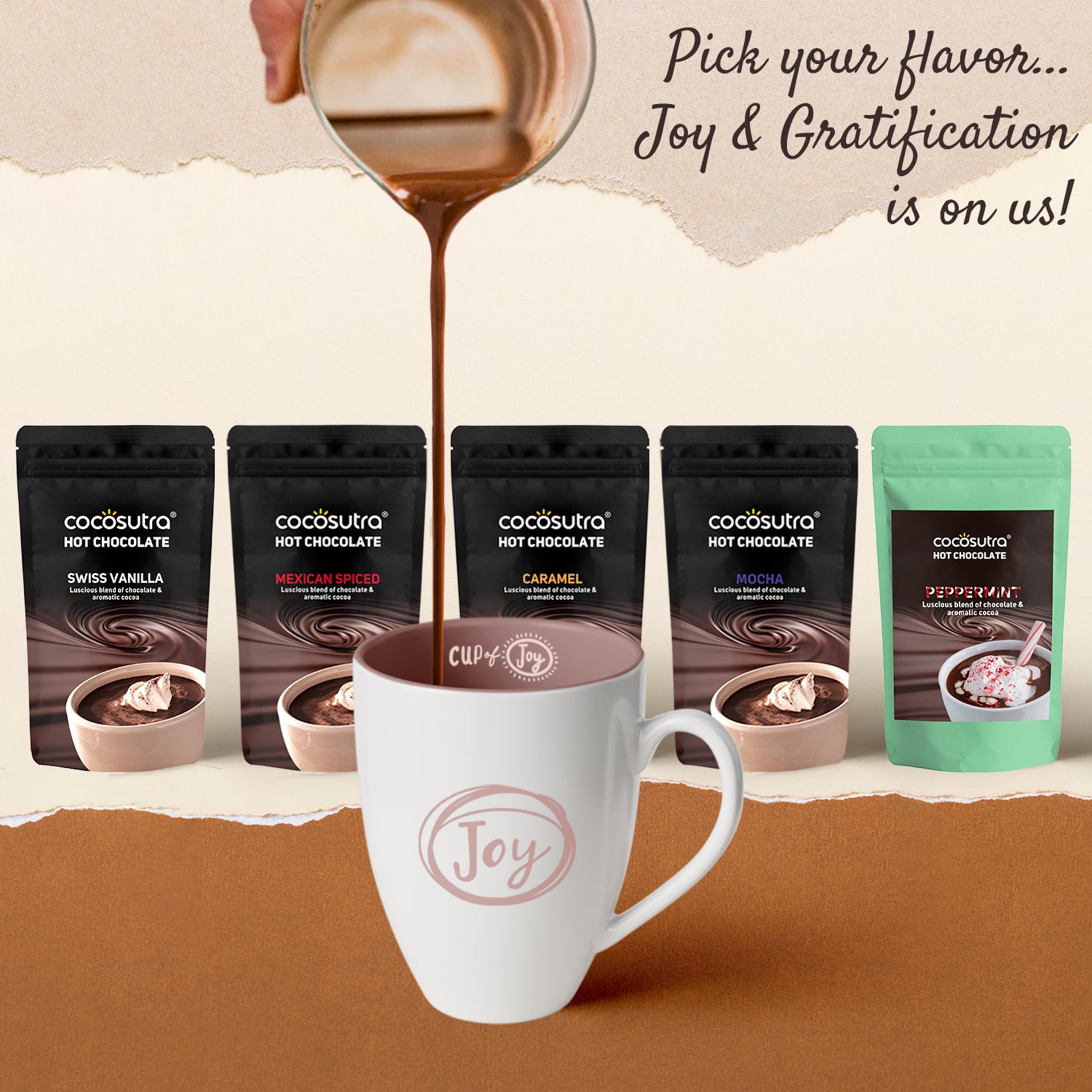 Cocosutra Hot Chocolate Hamper with Mug