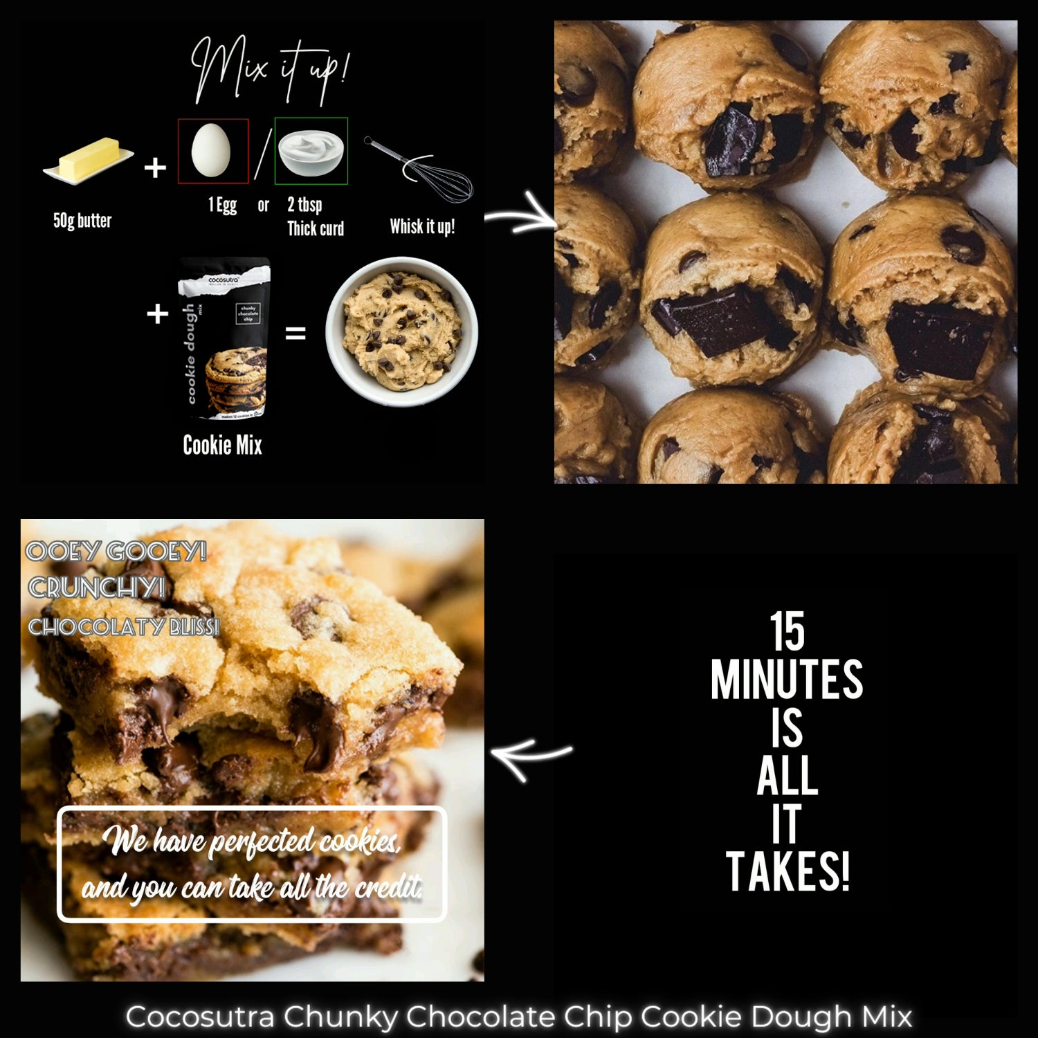 Chunky Chocolate Chip Cookie Dough Mix - Recipe