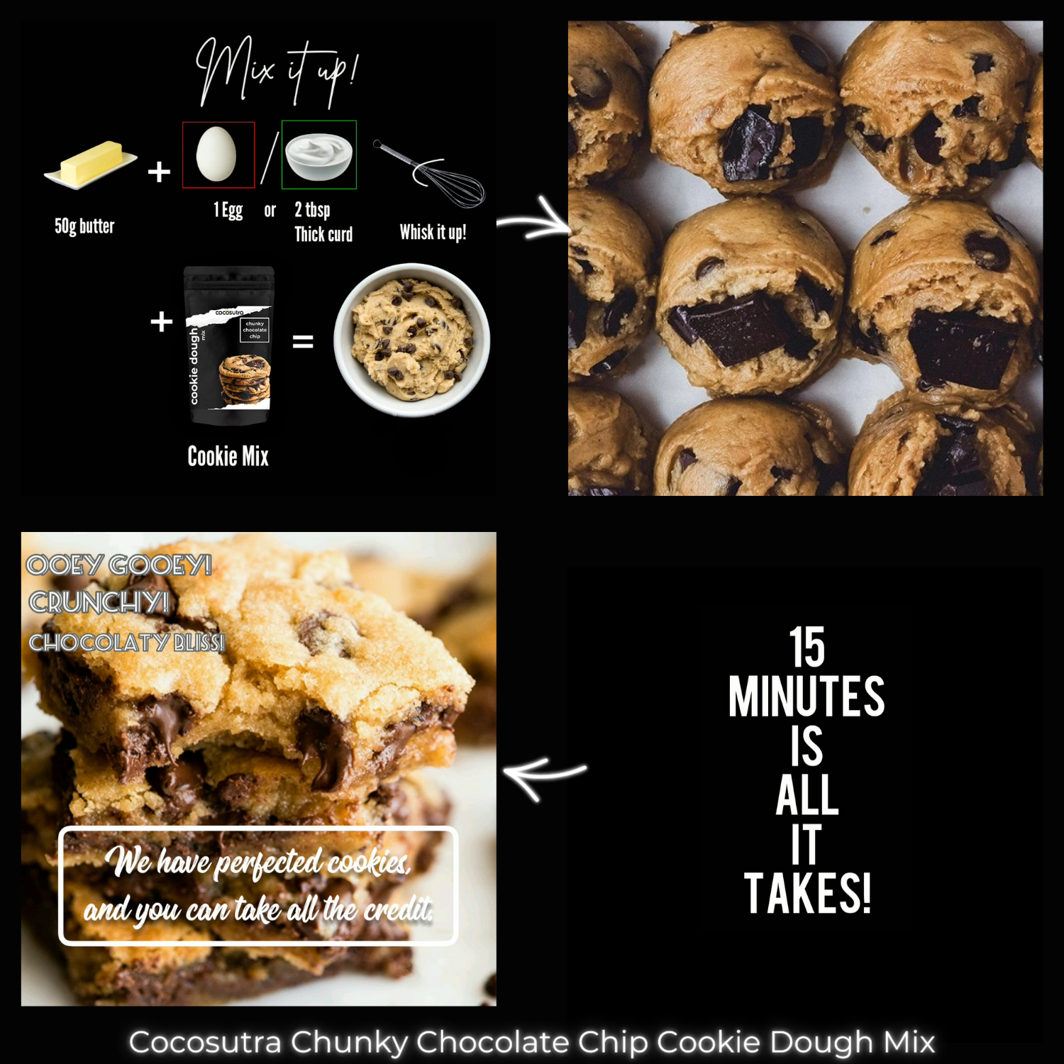 Chunky Chocolate Chip Cookie Dough Mix - Recipe