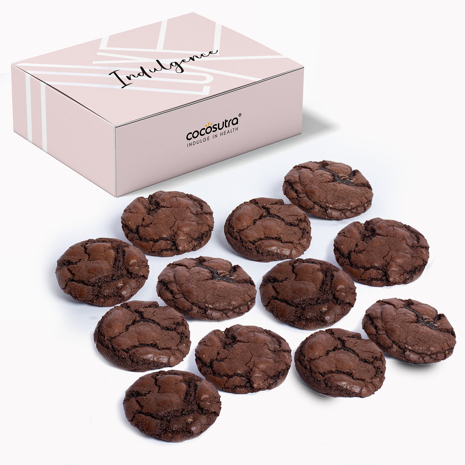 Cocosutra Fudgy Brownie Cookies - Freshly Baked - Eggless - Box of 12