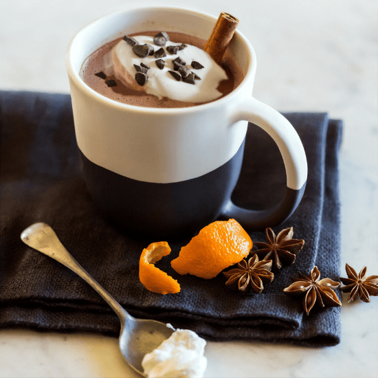 Spiced Orange Hot Chocolate