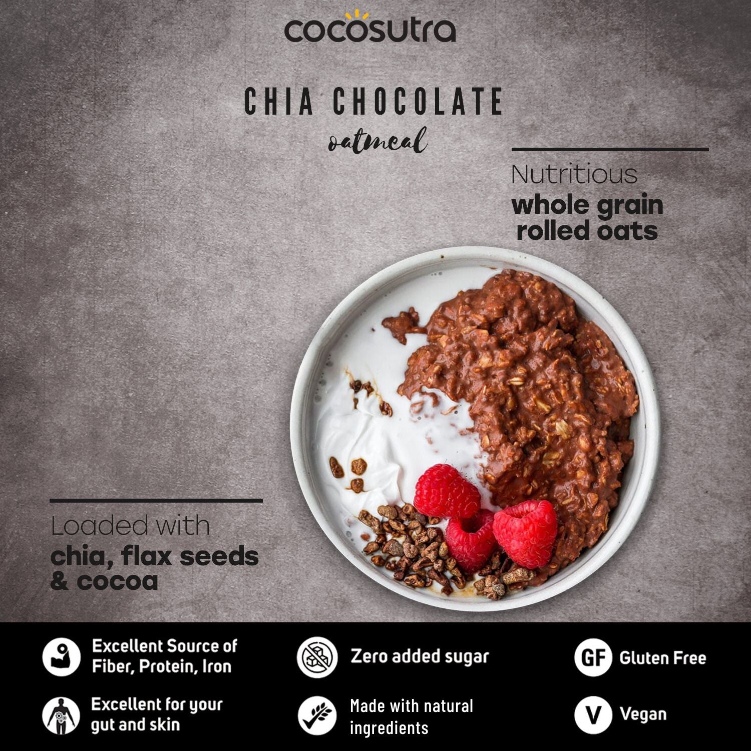 Chia Chocolate Oatmeal | 300 g