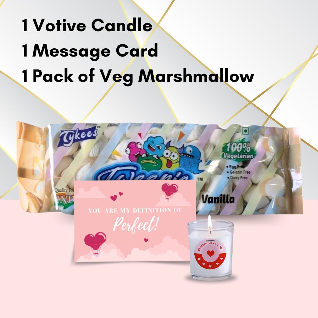 Just for Dad | 20 Drinking Chocolate Blends + Marshmallows, Candle & Message Card, 600g, Father's Day Special