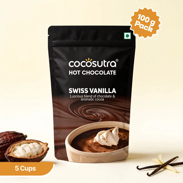 Signature Drinking Chocolate Mix - Swiss Vanilla | 100g