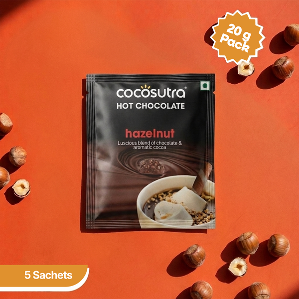 Signature Drinking Chocolate Mix - Hazelnut | 5 Single Serves