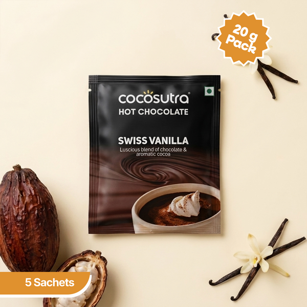 Signature Drinking Chocolate Mix - Swiss Vanilla | 5 Single Serves