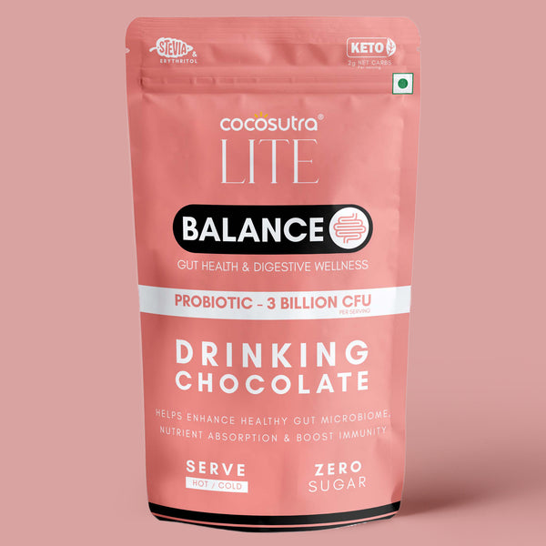 BALANCE Sugar Free Drinking Chocolate Mix - For Gut Health & Digestive Wellness | 200 g