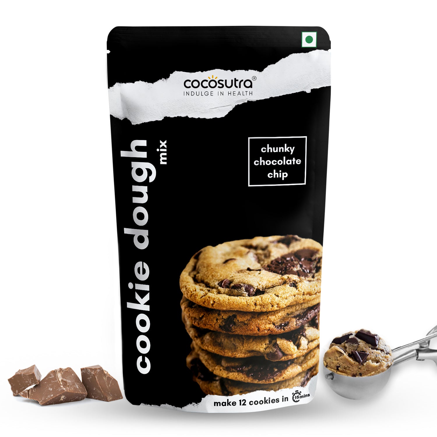 Cookie Dough Mix Combo Pack | Chunky Chocolate Chip & Fudgy Brownie | 220g Each