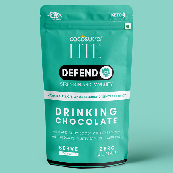 DEFEND - Sugar Free Drinking Chocolate Mix - For Strength & Immunity | 200 g