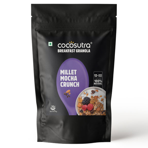 Millet Mocha Crunch Breakfast Granola - 1 kg