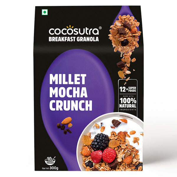 Millet Mocha Crunch Breakfast Granola – 300 g