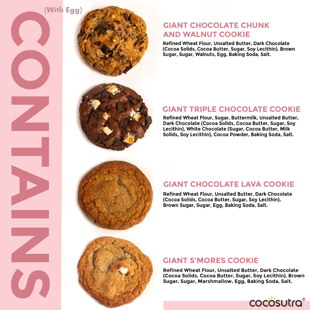 GIANT Gourmet Cookies – 100g each