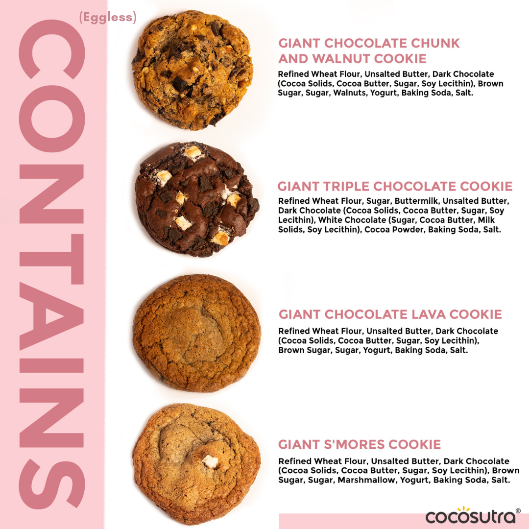 GIANT Gourmet Cookies – 100g each