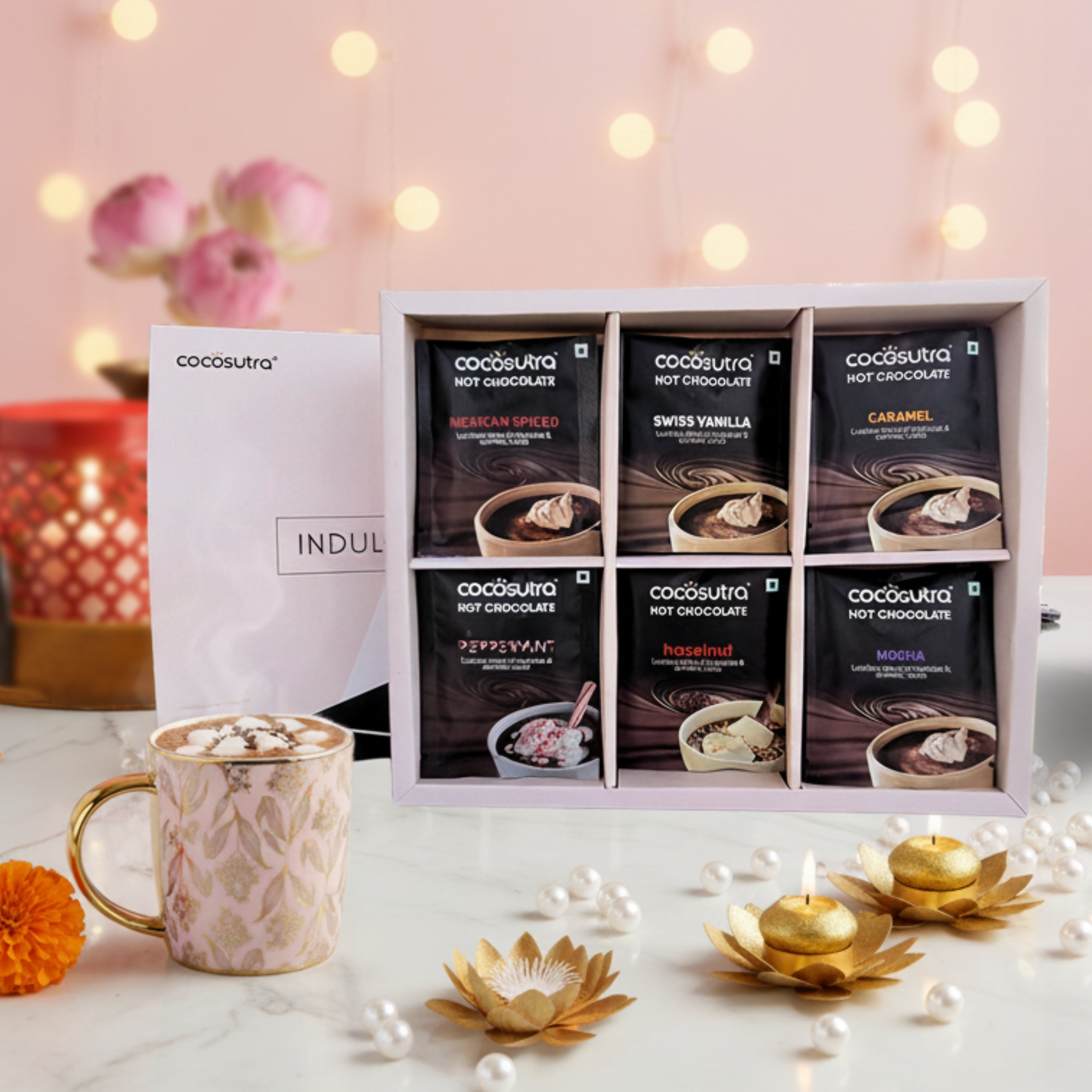 Hot Chocolate Hamper | 6 Drinking Chocolate Flavors