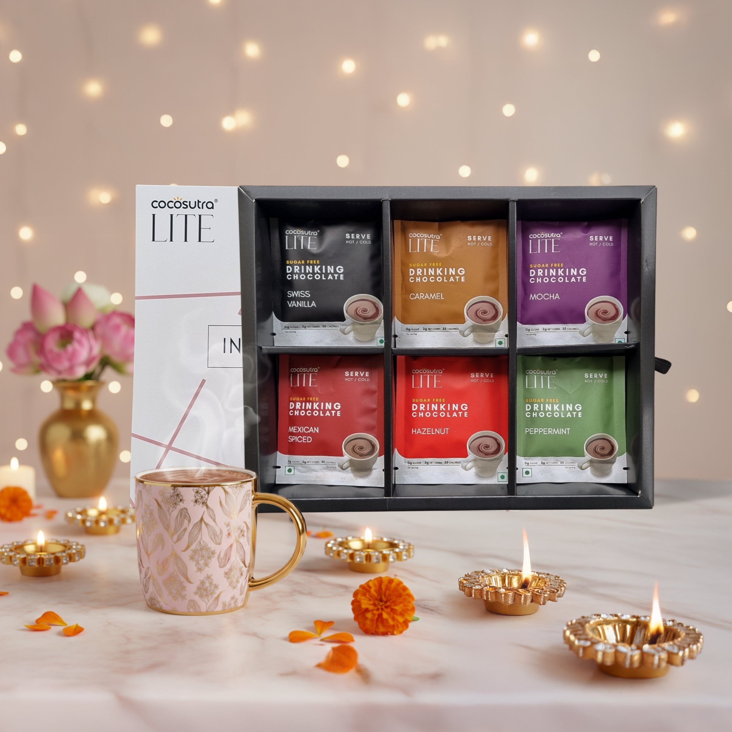 Sugar Free Drinking Chocolate Hamper | 6 Flavors