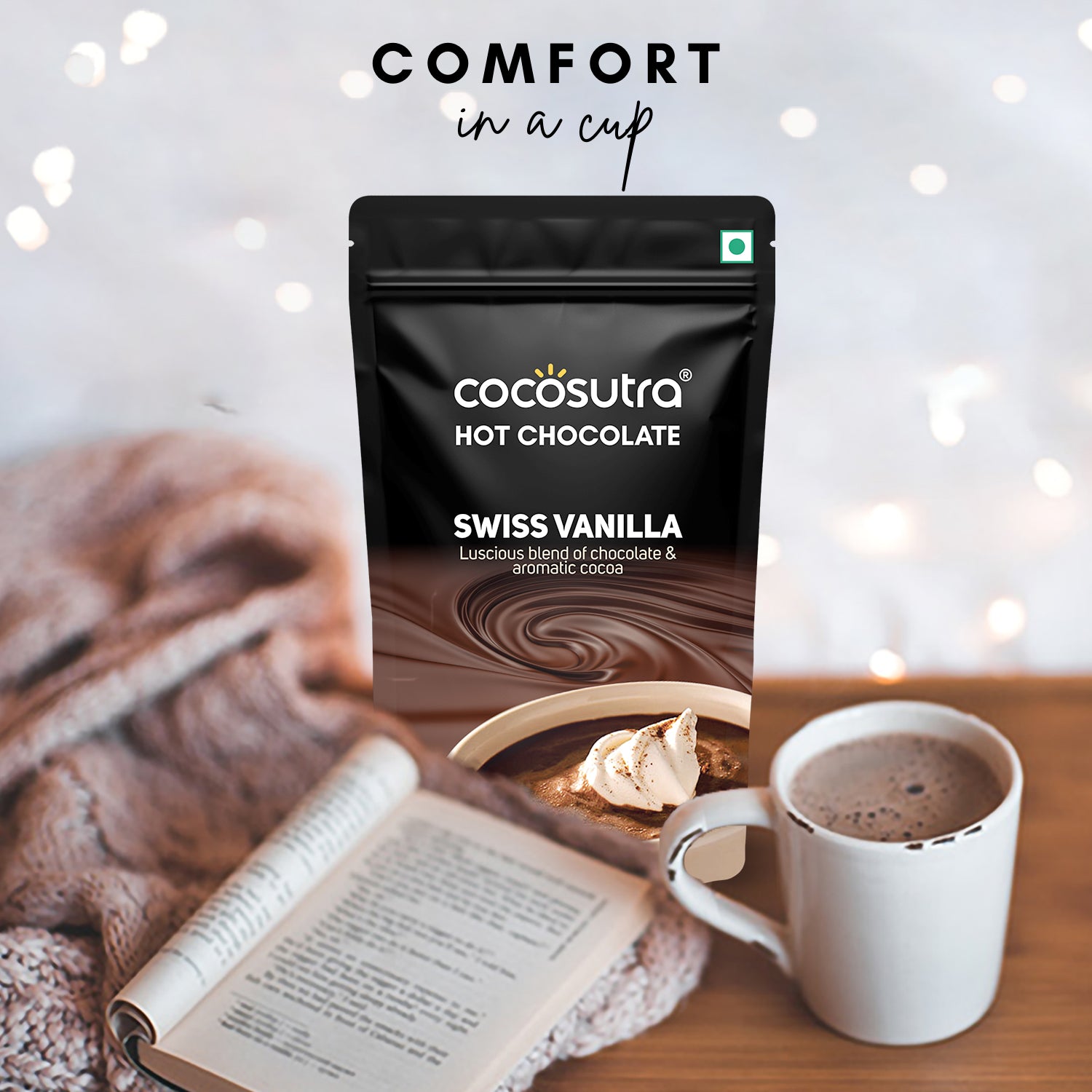 Hot Chocolate Mix Collection | 4 in 1 Pack | Swiss Vanilla, Mocha, Caramel & Hazelnut (100 g each)