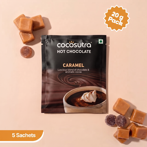 Signature Drinking Chocolate Mix - Caramel | 5 Single Serves