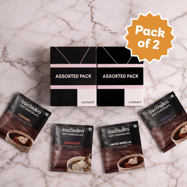 Hot & Cold Drinking Chocolate | 4 Flavours | 20g each | 8 Cups